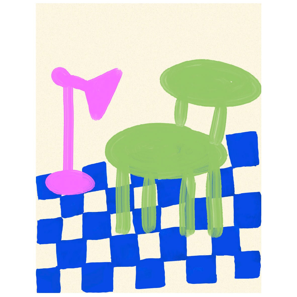 Abstract Living Reusable Peel - and - Stick Poster - Pasquín