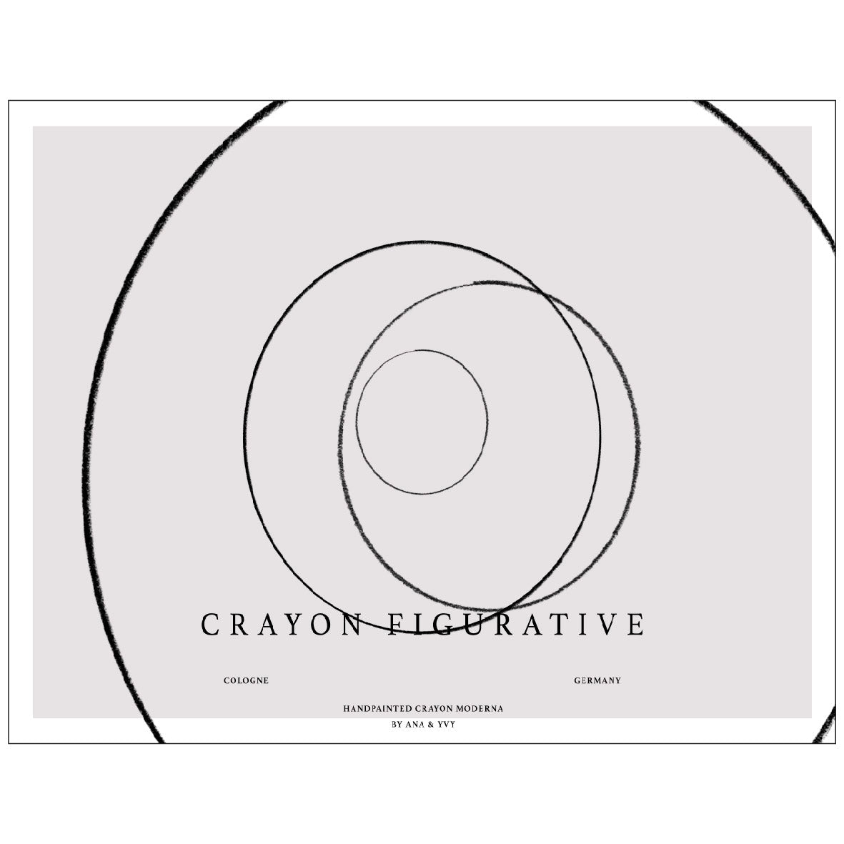 Crayon Circles Reusable Peel - and - Stick Poster by Ana & Yvy - Pasquín
