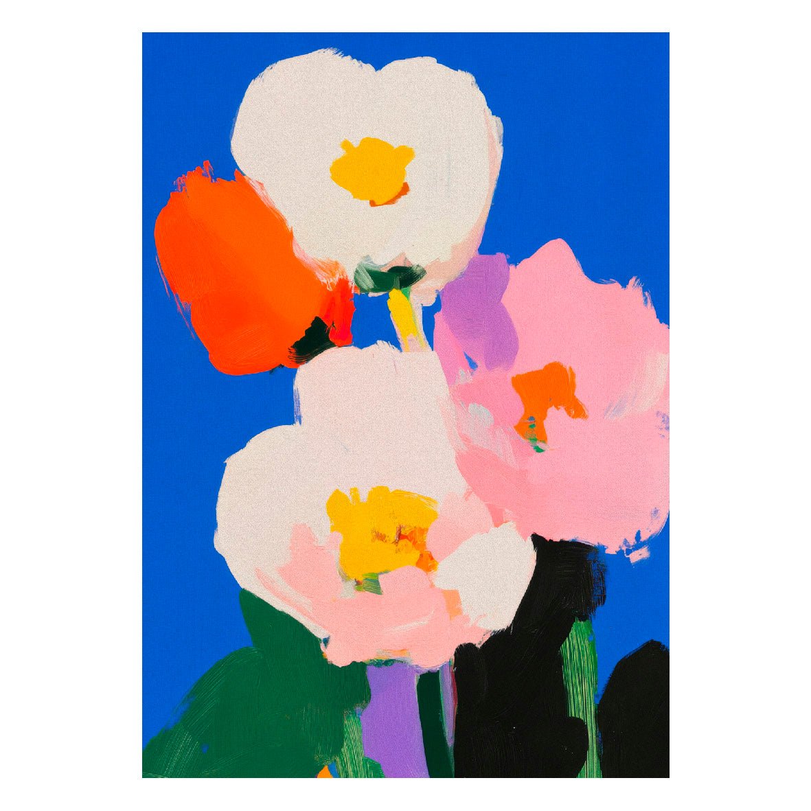 Decorative "Blossoming" Poster | High - Quality Print | Repositionable Adhesive - Pasquín