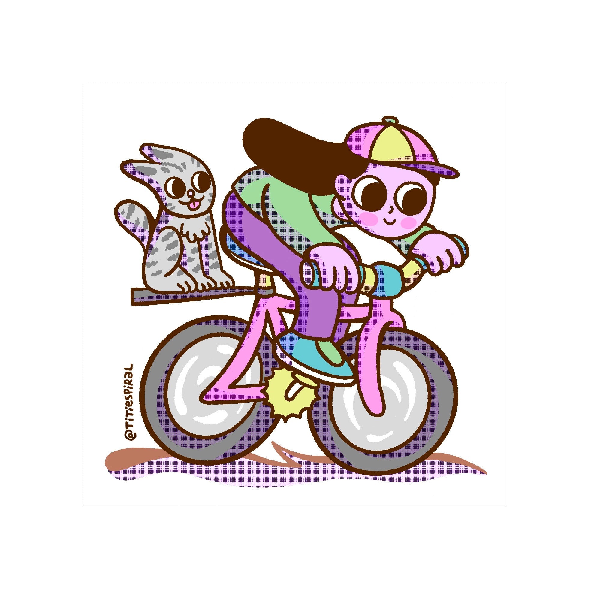 Decorative "Collection: Titi Espiral (Square)" Poster | High - Quality Print | Repositionable Adhesive - Pasquín