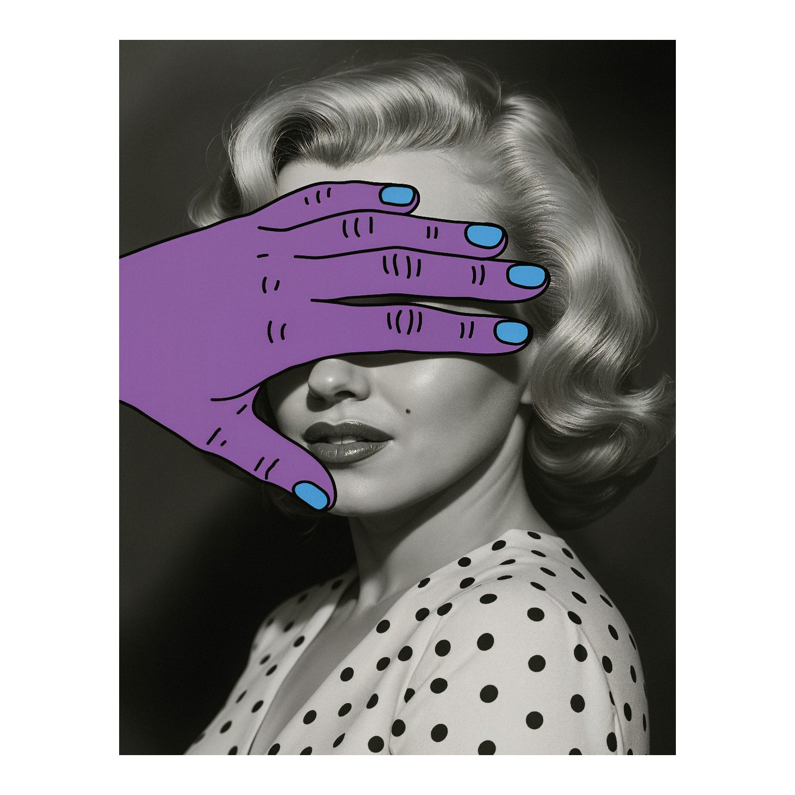 Decorative "Covered Muses" Poster | High - Quality Print | Repositionable Adhesive - Pasquín