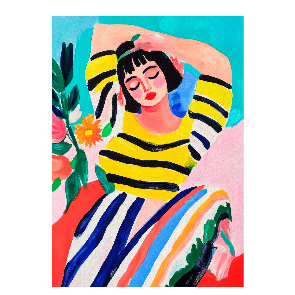 Decorative "Dreaming" Poster | High - Quality Print | Repositionable Adhesive - Pasquín