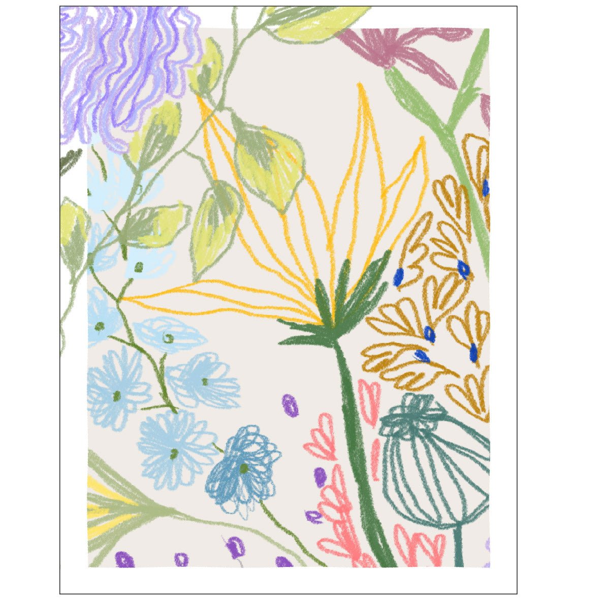 Decorative "Floral Moments" Poster | High - Quality Print | Repositionable Adhesive - Pasquín