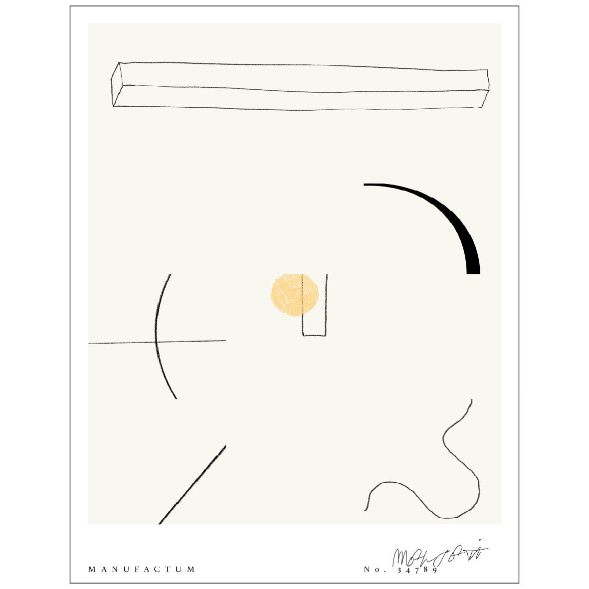 Decorative "Manufactum Design" Poster | High - Quality Print | Repositionable Adhesive - Pasquín
