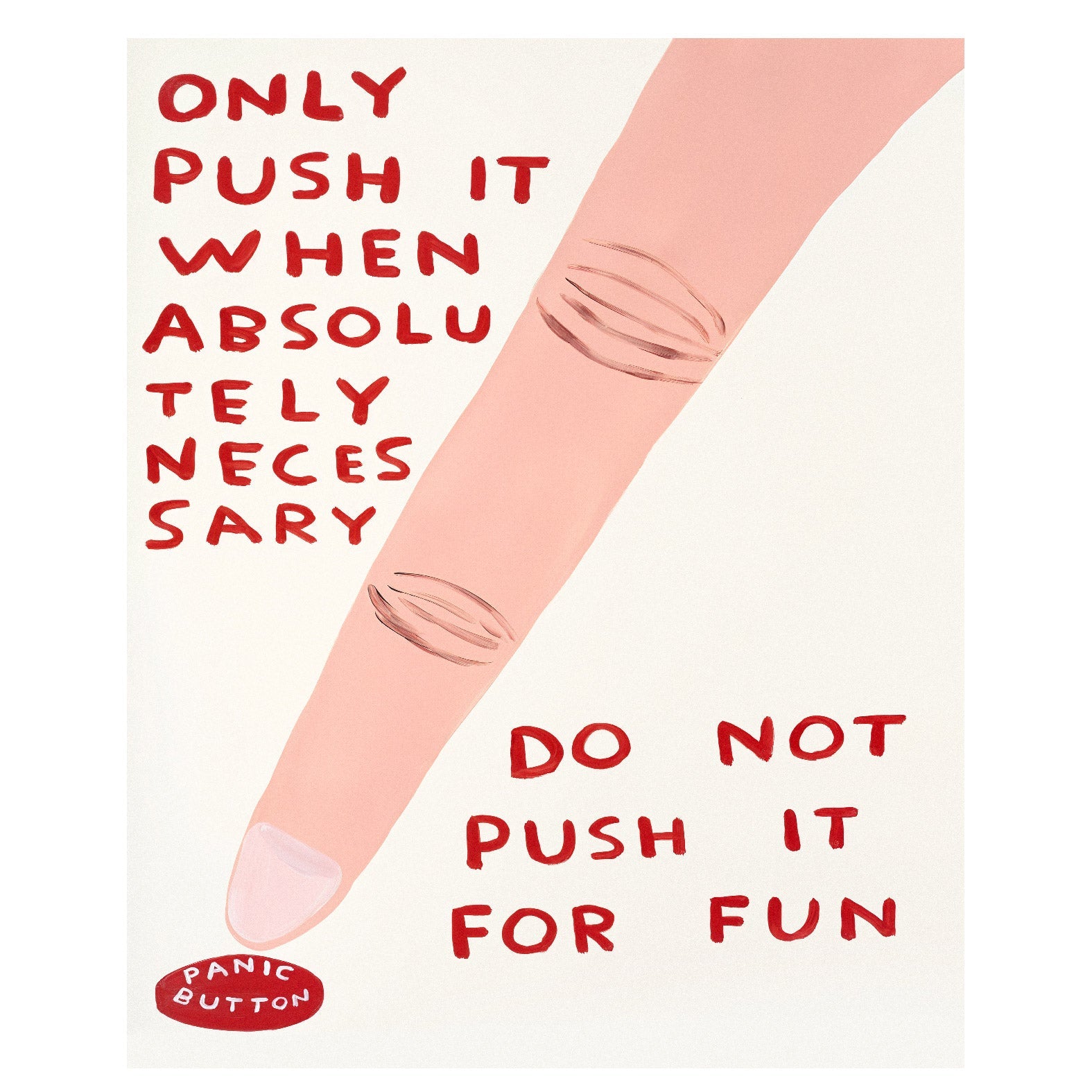 Decorative "Talking Animals: Panic Button" Poster | High - Quality Print | Repositionable Adhesive - Pasquín