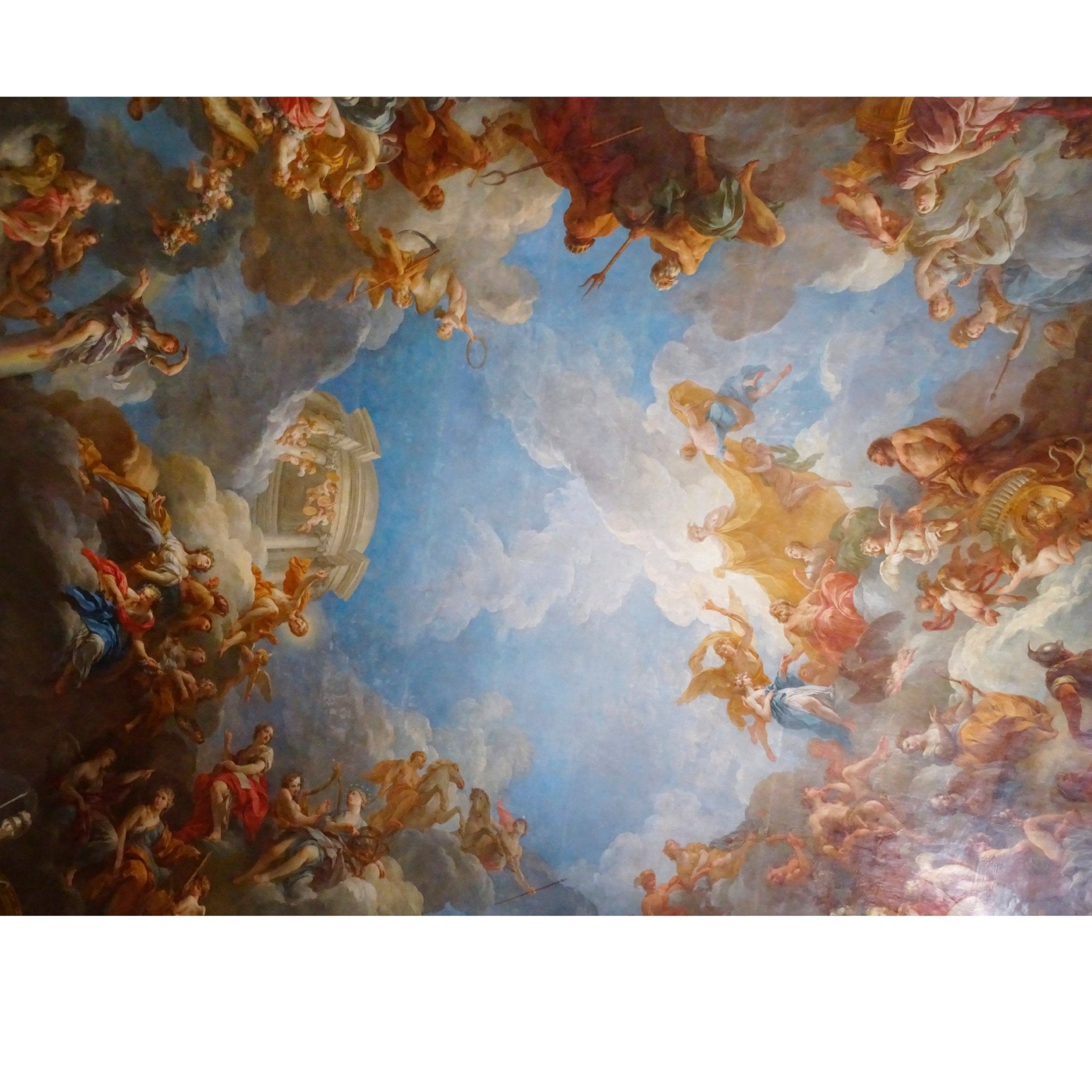 Decorative "The Apotheosis of Hercules (1736)" by François Lemoyne Poster | High - Quality Print | Repositionable Adhesive - Pasquín