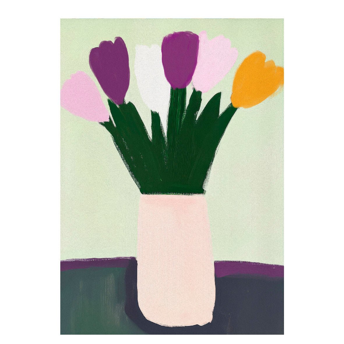 Decorative "Touch of Color" Poster | High - Quality Print | Repositionable Adhesive - Pasquín