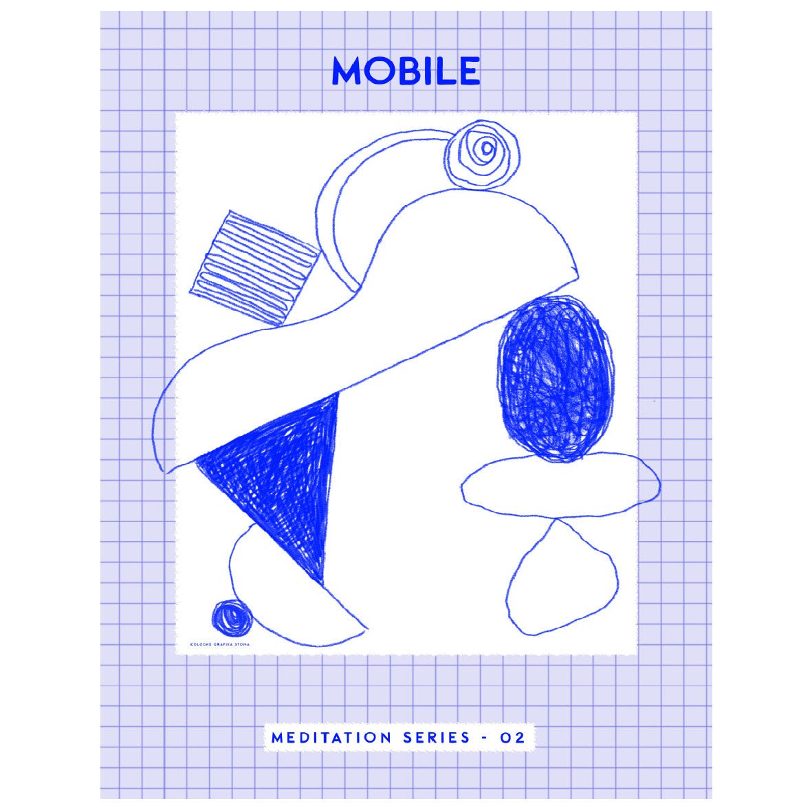 Mobile – Meditation Series No. 02 Reusable Peel - and - Stick Poster - Pasquín