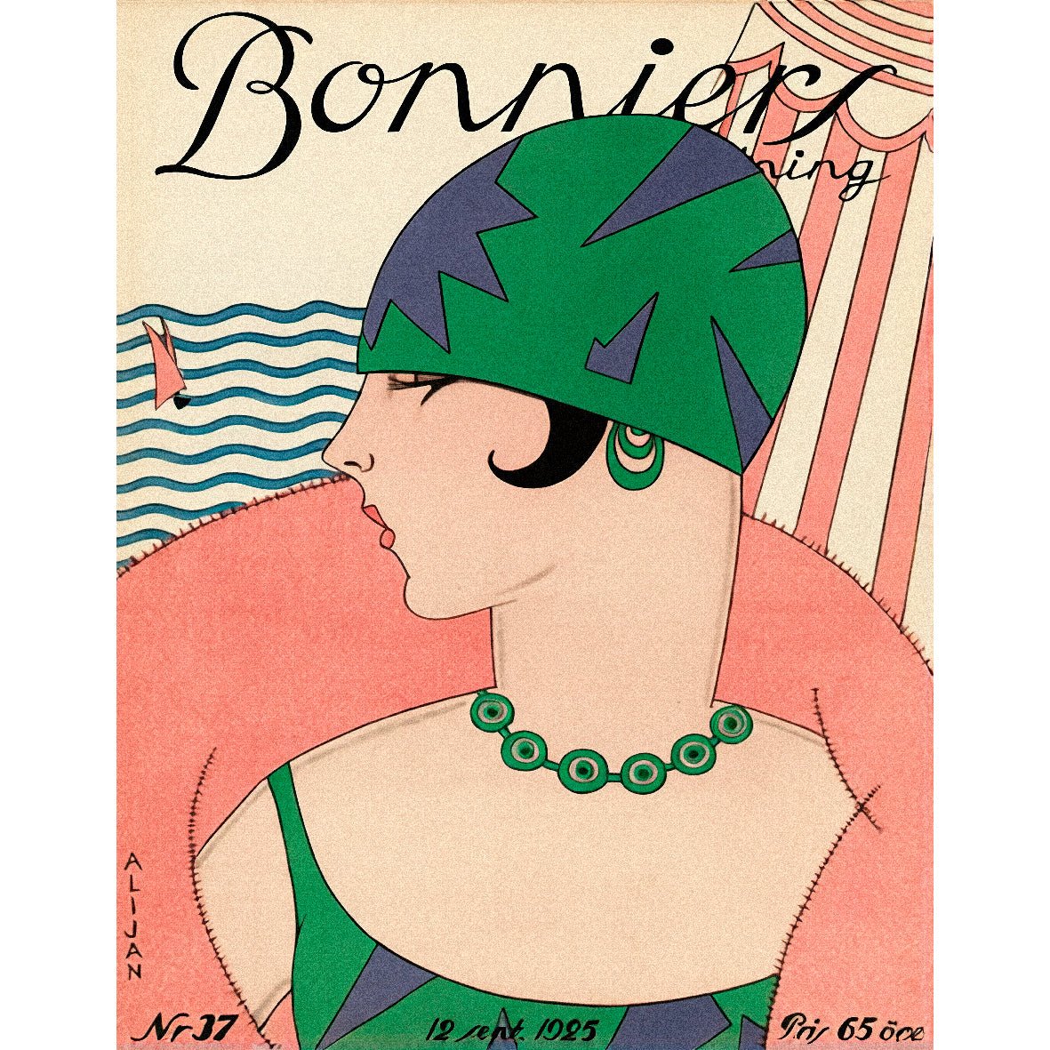 Decorative “Iconic Bonniers Cover (1925)" Poster | High - Quality Print | Repositionable Adhesive - Pasquín