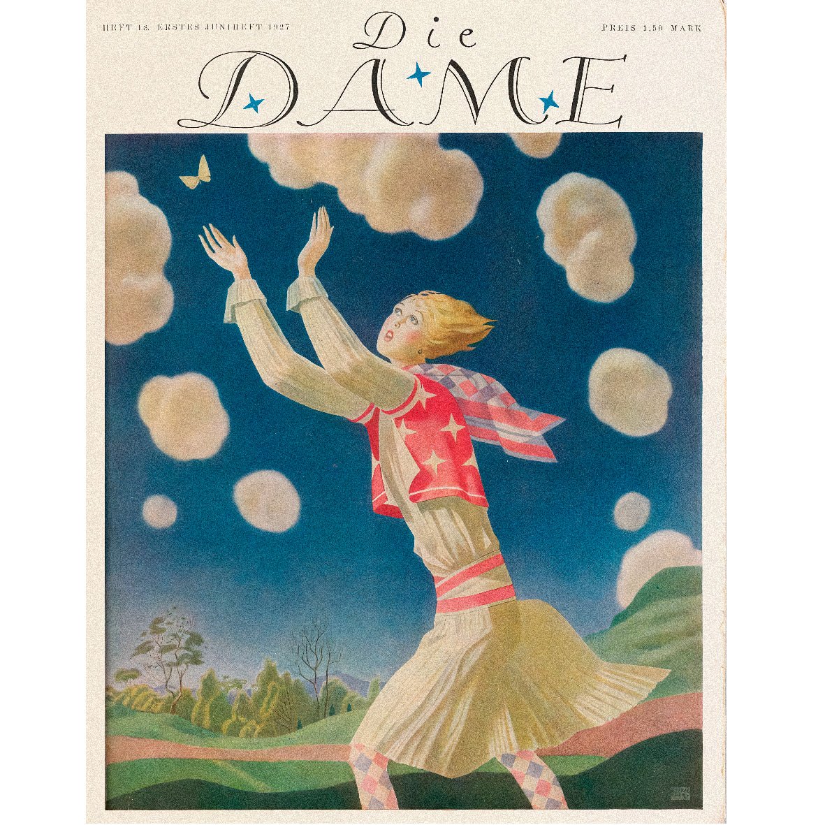 Decorative “Iconic Die Dame Cover (1912)" Poster | High - Quality Print | Repositionable Adhesive - Pasquín