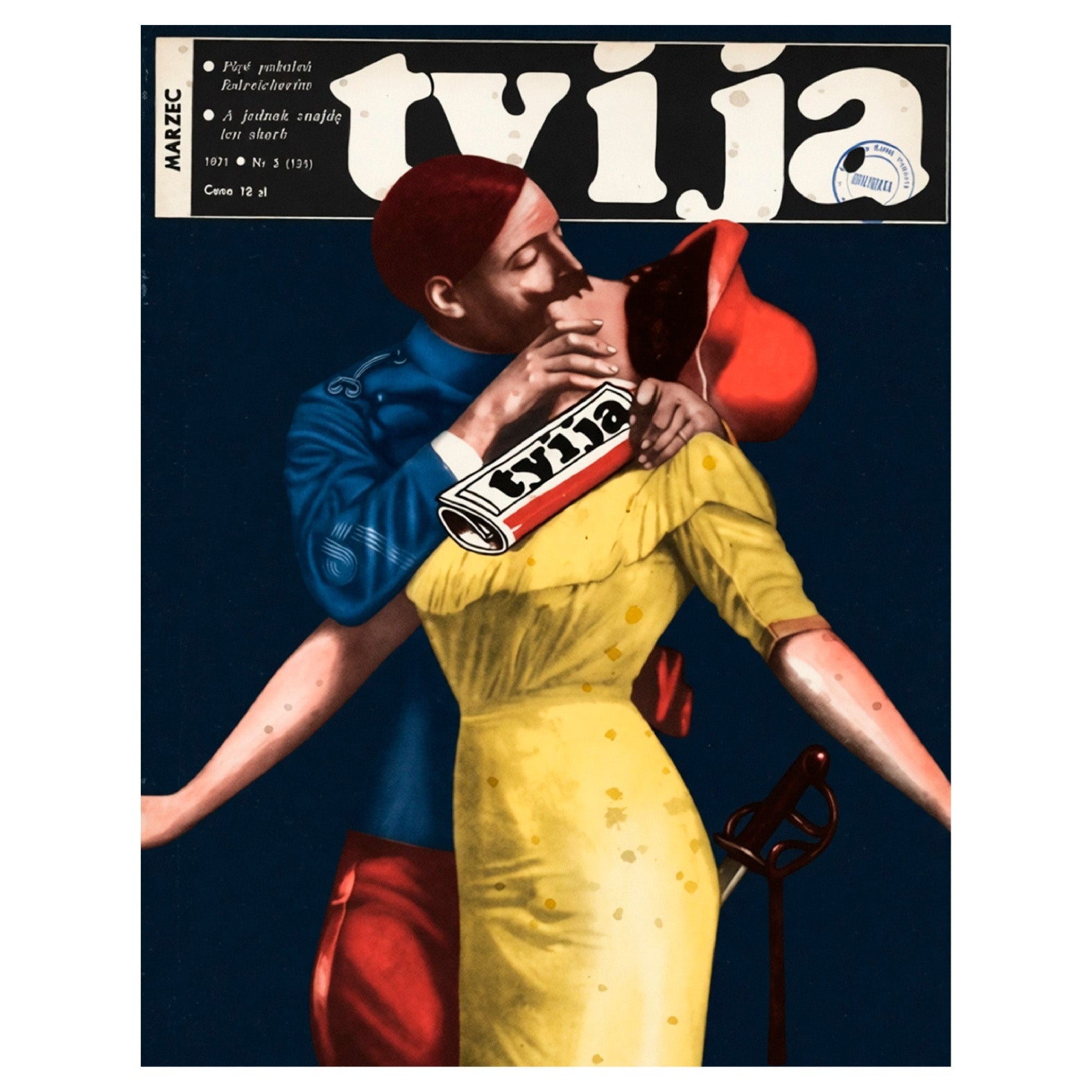 Decorative "Iconic Ty i Ja N°5 Magazine (1970)" Poster | High - Quality Print | Repositionable Adhesive - Pasquín