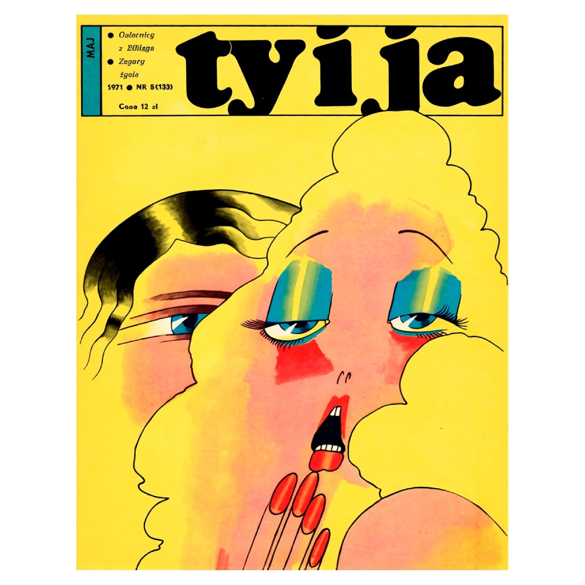 Decorative “Iconic Ty i Ja No. 8 Magazine (1971)” Poster | High - Quality Print | Repositionable Adhesive - Pasquín