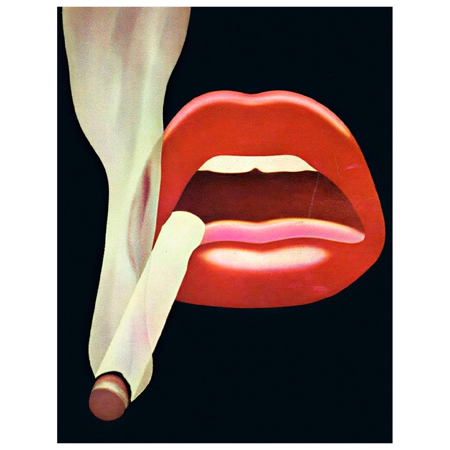 Decorative "Smoker 1 (mouth 12)" from Tom Wesselmann Poster | High - Quality Print | Repositionable Adhesive - Pasquín